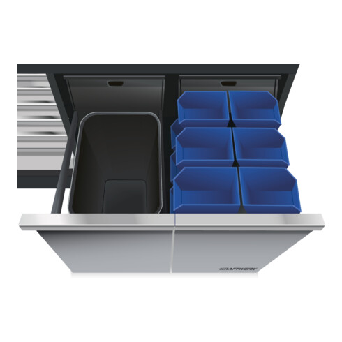 Kraftwerk Mobilio Schubaldenschrank 1360 mm 7 Schubladen 2 Auszüge