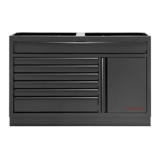Kraftwerk MOBILIO Schubladenschrank 1360 mm 7 Schubladen 1-Türig BLK