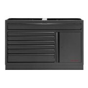 Kraftwerk MOBILIO Schubladenschrank 1360 mm 7 Schubladen 1-Türig BLK