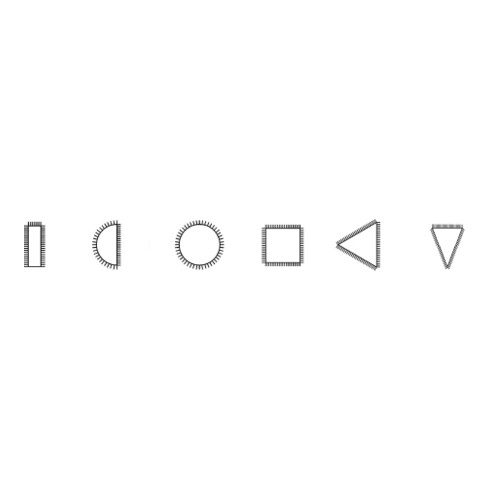 Kraftwerk Nadelfeilen-Satz, 6-tlg.