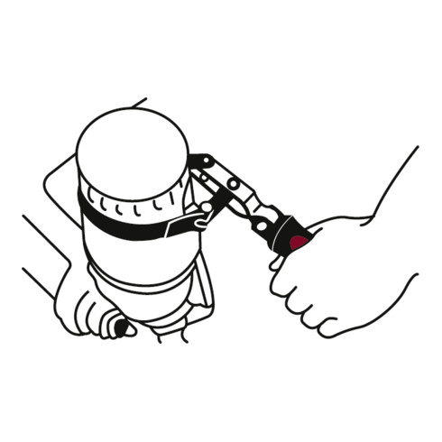 Kraftwerk Ölfilterband-Schlüssel 60-76