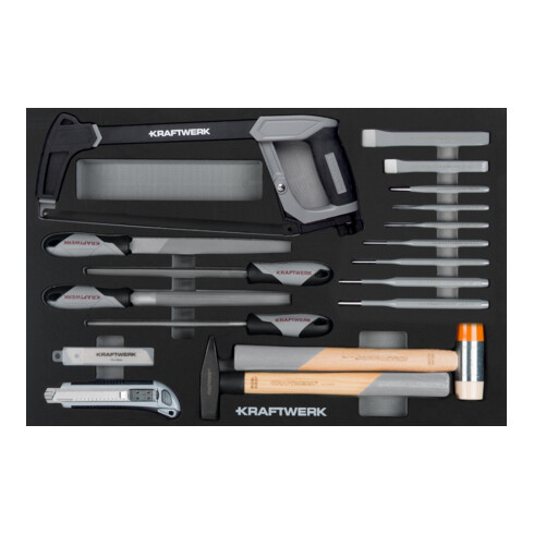 Kraftwerk Outils de frappe / Outils de coupe / Inserts à lime 27 pièces