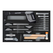 Kraftwerk Outils de frappe / Outils de coupe / Inserts à lime 27 pièces