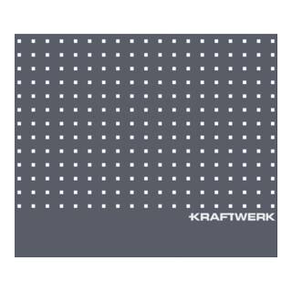 Kraftwerk Panneau arrière perforé pour chariot d'atelier BT700 600mm
