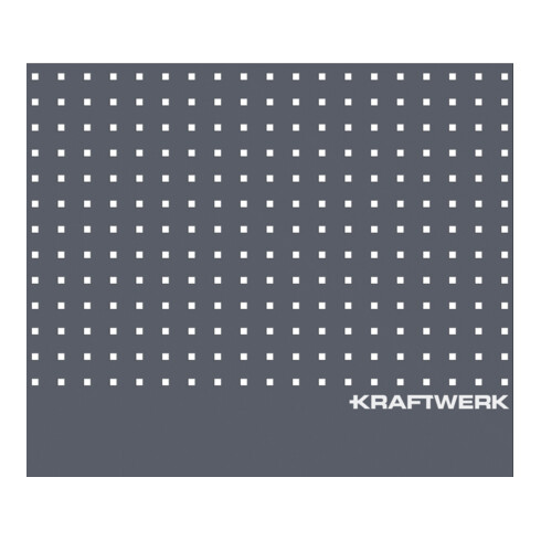 Kraftwerk Panneau arrière perforé pour chariot d'atelier BT700 600mm