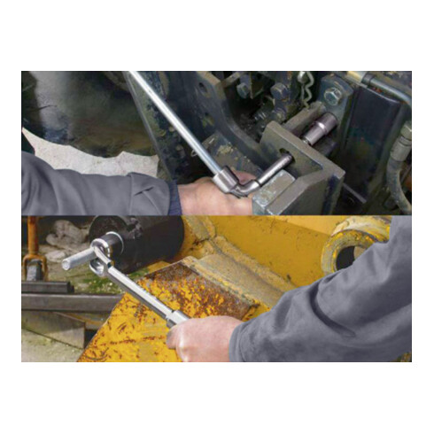 Kraftwerk Pfeifenkopfschlüssel 12 x 6 kt. 18 mm