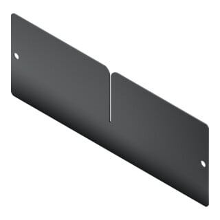 Kraftwerk Plaque de séparation en métal pour système d'étagères à profilé en U 1 pièce