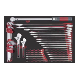 Kraftwerk PRO LINE Clé à fourche EVA, Jeu de couple 60x40 44 pièces.