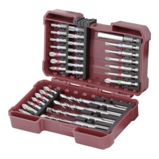 Kraftwerk PRO LINE Coffret embouts et forets Profi Impact 1/4" S2, 32 pcs