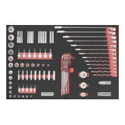 Kraftwerk PRO LINE EVA Insert d'outils en pouces 80 pcs 60x40 cm