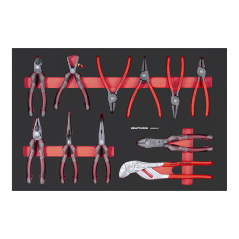 Kraftwerk PRO LINE EVA Jeu de pinces 60x40 11 pièces.