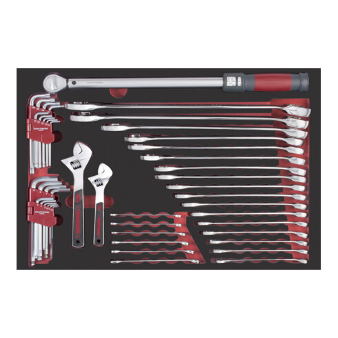 Kraftwerk PRO LINE EVA Ring-Maulschlüssel, Drehmoment Satz 60x40 44-tlg.