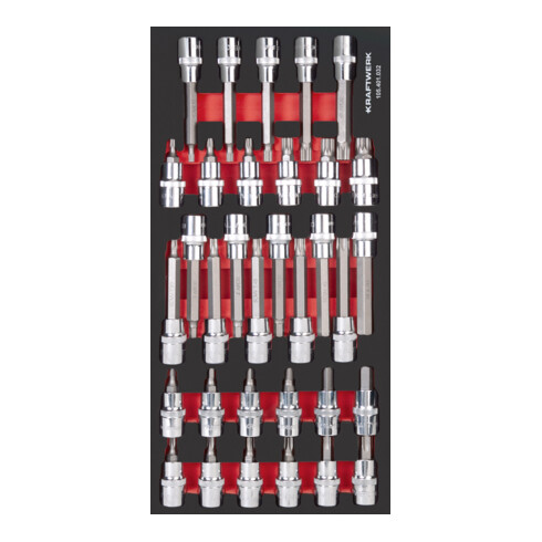 Kraftwerk PRO LINE EVA3 1/2" Steckschlüssel-Satz 20x40 33-tlg.