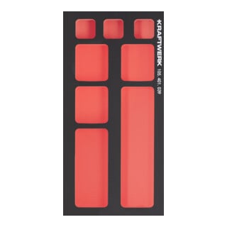 Kraftwerk PRO LINE EVA3 Insert pour petites pièces 20x40 cm, 8 compartiments