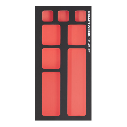 Kraftwerk PRO LINE EVA3 Insert pour petites pièces 20x40 cm, 8 compartiments