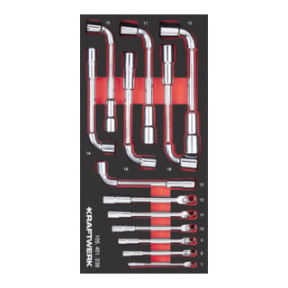 Kraftwerk PRO LINE EVA3 Pfeifenkopfschlüssel 7-19 mm 20x40 13-tlg.