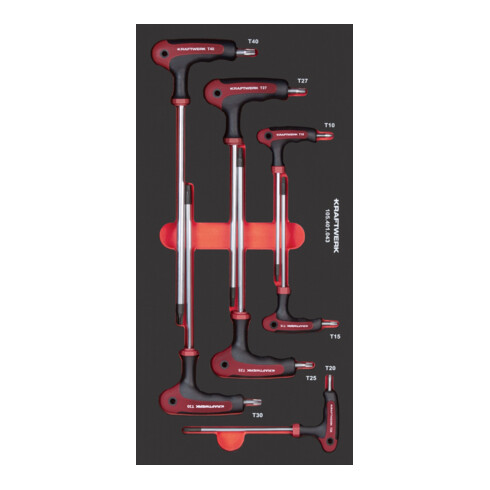 Kraftwerk PRO LINE EVA3 T-Griff Schraubendreher TX 20x40 7-tlg.