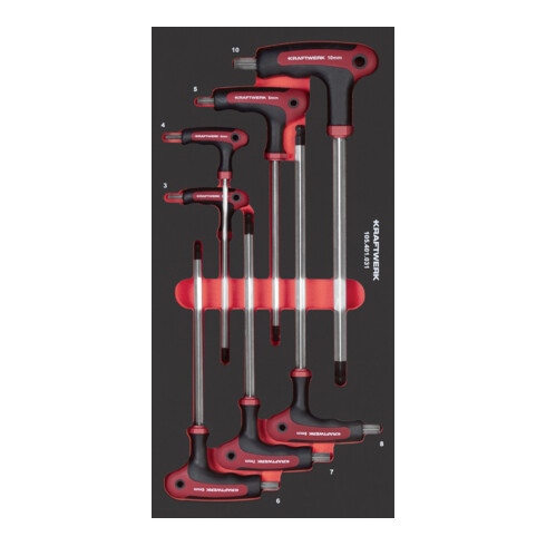 Kraftwerk PRO LINE EVA3 Tournevis T-Griff à douille hexagonale 20x40 7-pièces