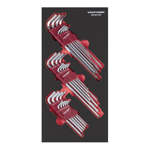 Kraftwerk PRO LINE EVA3 Winkelstiftschüssel-Satz 20x40 28-tlg.