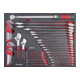 Kraftwerk PRO LINE Schraubenschlüssel-Einlage EVA, 45-tlg.-1