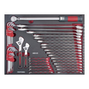 Kraftwerk PRO LINE Schraubenschlüssel-Einlage EVA, 45-tlg.
