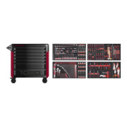 Kraftwerk PRO LINE Werkstattwagen PT1000 7 Schubladen 261-tlg.