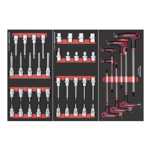 Kraftwerk PT800 Chariot d'atelier, 7 tiroirs, PRO, 278 pcs.