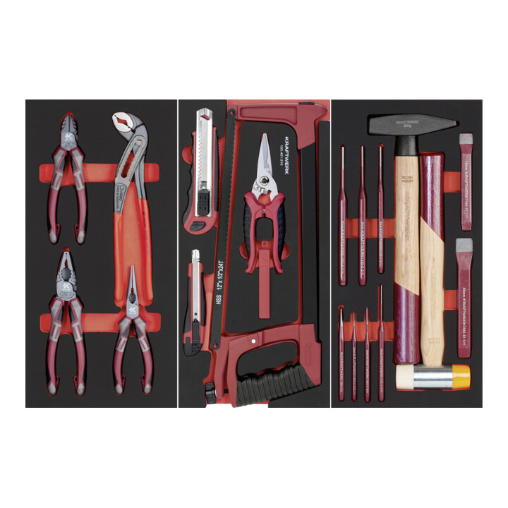 Kraftwerk PT800 Werkstattwagen, 7 Schubladen, PRO, 278-tlg.