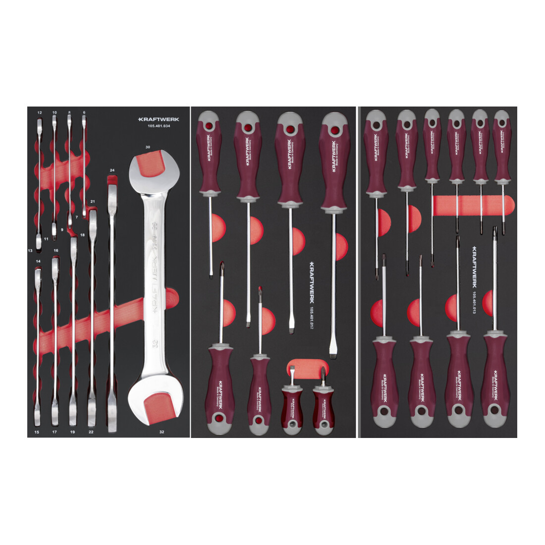 Kraftwerk PT800 Werkstattwagen, 7 Schubladen, PRO, 278-tlg.
