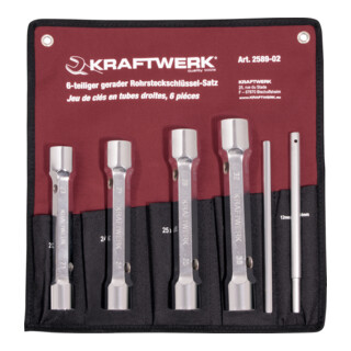 Kraftwerk Rohrsteckschlüsselsatz 21-32 mm mit Stiften, 6-tlg.