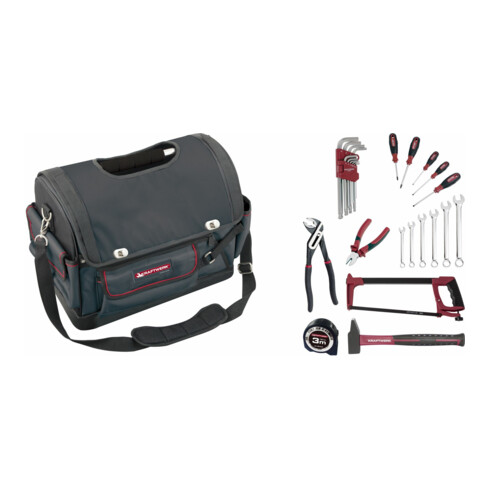Kraftwerk Sac à outils, équipé, 30 pièces