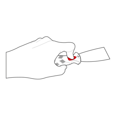 Kraftwerk Schab-/Schlagspachtel 75 mm