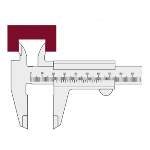 Kraftwerk Schieblehre 150 mm 0.05 mm x 1/128"