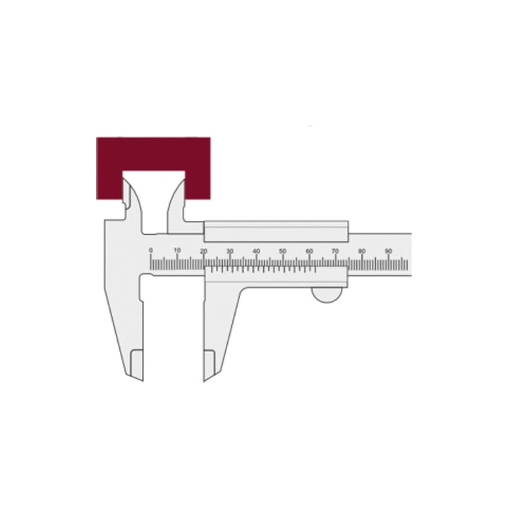 Kraftwerk Schieblehre 150 mm 0.05 mm x 1/128"