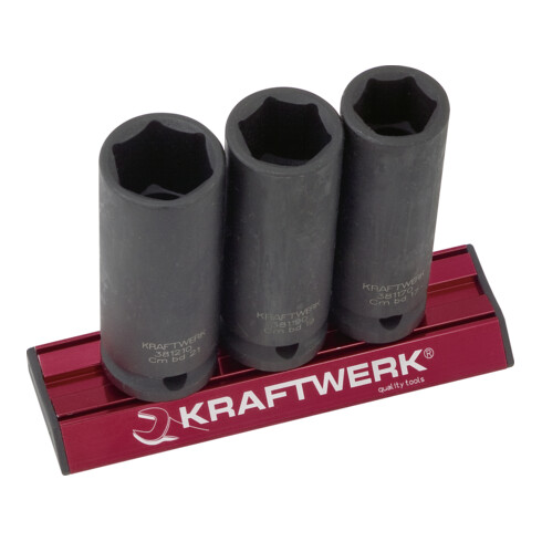 Kraftwerk Schlag-Stecknusssatz MAGALU 1/2", 3-tlg.