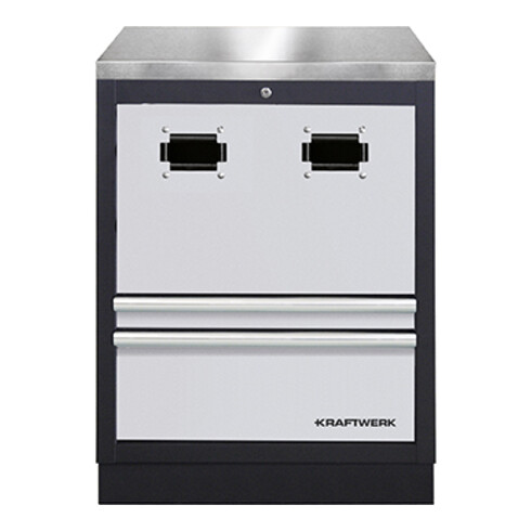 Kraftwerk Schrank für Kabelaufroller+rostf. Platte