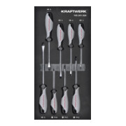 Kraftwerk Schraubendreher Schlitz PH 8-tlg. 20x40 Einlage