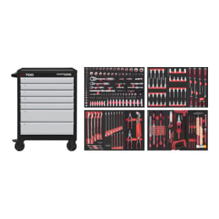 Kraftwerk Servante d'atelier LT700 7 tiroirs 238 pcs.