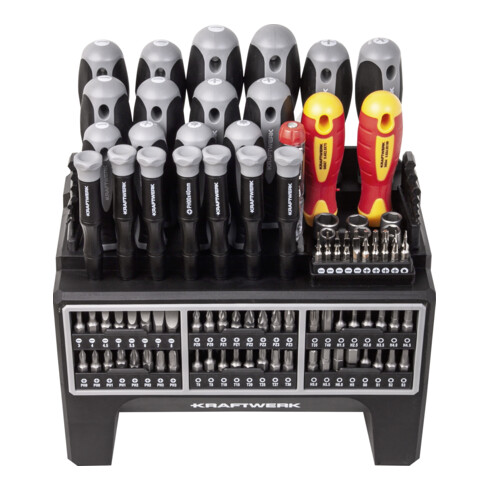 Kraftwerk Set de tournevis et embouts, 114 pièces