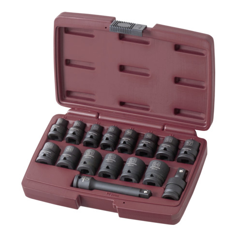 Kraftwerk Set di bussole per avvitatori a percussione 1/2" 16 pezzi