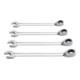 Kraftwerk Set di chiavi combinate a cricchetto, 4pz. 10-13-17-19-1