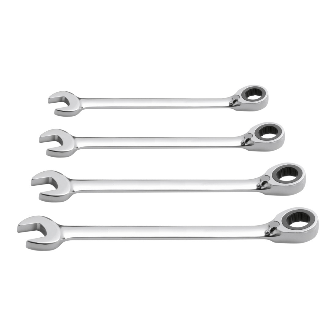 Kraftwerk Set di chiavi combinate a cricchetto, 4pz. 10-13-17-19