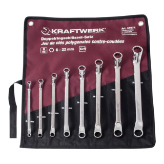 Kraftwerk Set di chiavi poligonali doppie, 8pz.