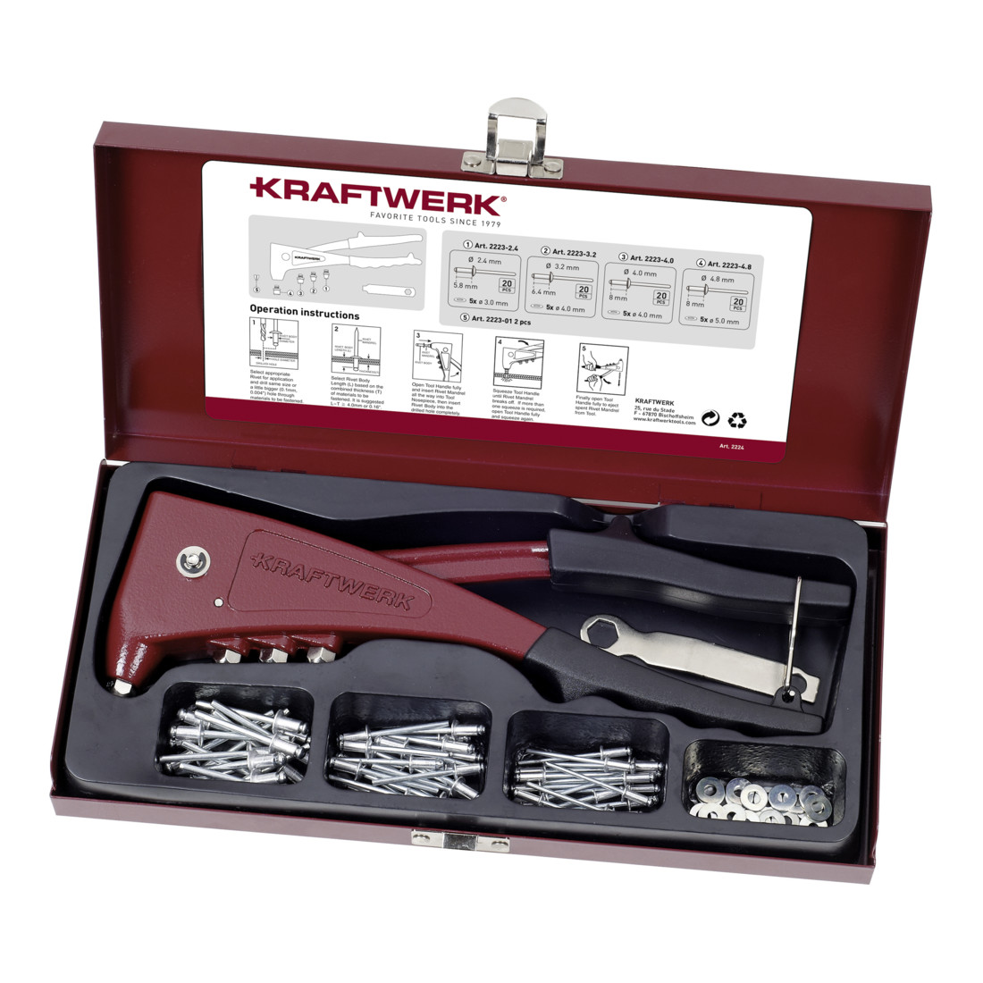 Kraftwerk Set di rivettatrici manuali