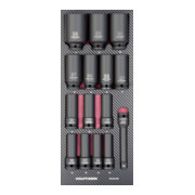 Kraftwerk slagmoer inzetstuk, EVA, 1/2", lang, 15 dlg.-1