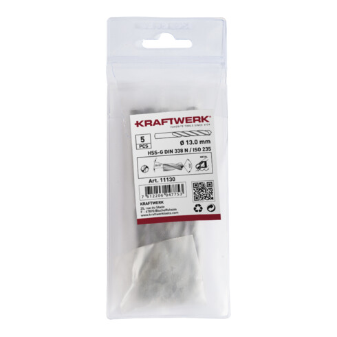 Kraftwerk Spiralbohrer HSS-R DIN 338 Typ N 4.0 mm