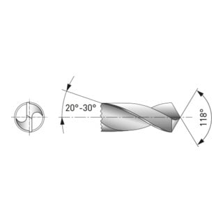 Kraftwerk Spiralbohrer HSS-R DIN 338 Typ N 8.5 mm