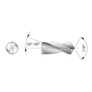 Kraftwerk Spiralbohrer HSS-R DIN 338 Typ N 8.5 mm