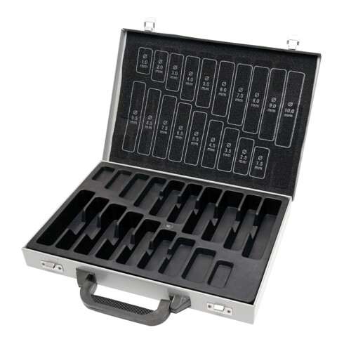 Kraftwerk Spiralbohrer-Magazin 1-10 mm leer, 170-tlg.