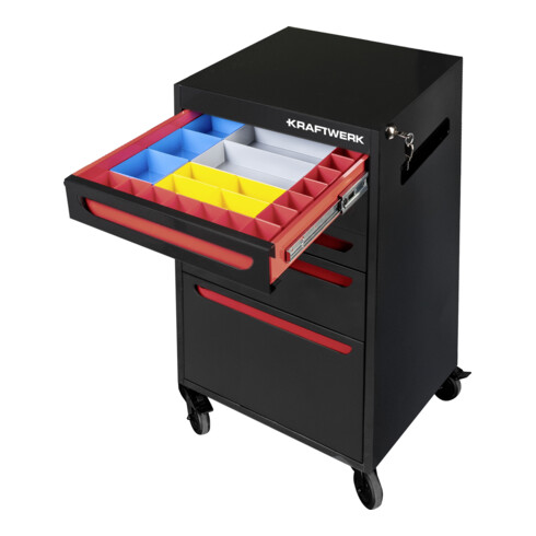 Kraftwerk ST470 Multifunktionswagen Compact, 5 Schubladen, 25-tlg.